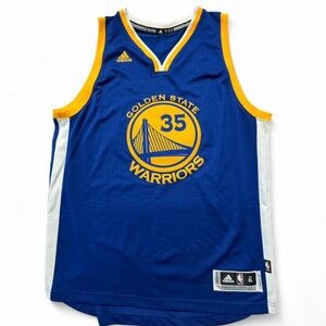 Adidas Golden State Warriors Kevin Durant #35 XL Blue & Yellow Jersey